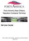Ports America New Orleans Napoleon Container Terminal. N4 User Guide