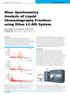 Mass Spectrometry Analysis of Liquid Chromatography Fractions using Ettan LC MS System