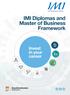 IMI Diplomas and Master of Business Framework