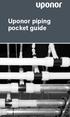 Uponor piping pocket guide