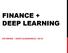 FINANCE + DEEP LEARNING SKYMIND / DEEPLEARNING4J 2015
