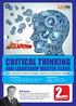 CRITICAL THINKING AND LEADERSHIP MASTER CLASS