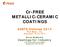 Cr-FREE METALLIC-CERAMIC COATINGS