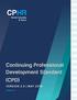 Continuing Professional Development Standard (CPD) VERSION 2.0 MAY 2018 CPHRBC.CA