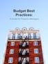 Budget Best Practices: A Guide for Property Managers
