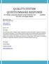 QUALITY SYSTEM QUESTIONNAIRE RESPONSE GA Telesis Component Repair Group Southeast, LLC FAA Part 145 Repair Station