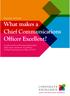 What makes a Chief Communications Officer Excellent?
