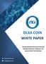 OLXA COIN WHITE PAPER DECENTRALIZED APPLICATIONS AND CROWD-PROJECTS THROUGH THE BLOCKCHAIN TECHNOLOGY.