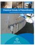 Chemical Grouts & Polyurethanes. Industrial Strength Repair for Leaking Concrete & Masonry Structures