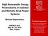High Renewable Energy Penetrations in Isolated and Remote Area Power Systems