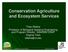 Conservation Agriculture and Ecosystem Services