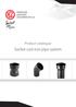 Product catalogue. Socket cast iron pipe system