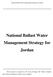 National Ballast Water Management Strategy for Jordan