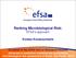 Ranking Microbiological Risk: EFSA s approach