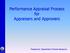 Performance Appraisal Process for Appraisers and Approvers