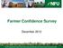 Farmer Confidence Survey