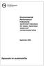 Environmental Performance Indicators: Confirmed indicators for waste, hazardous waste and contaminated sites