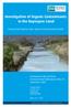 Investigation of Organic Contaminants in the Kopeopeo Canal