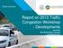 Report on 2013 Traffic Congestion Workshop - Developments