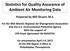 Statistics for Quality Assurance of Ambient Air Monitoring Data