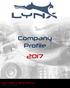 Company Profile LYNX TRADING & CONTRACTING W.L.L. Delivering the promise