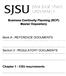 Business Continuity Planning (BCP) Master Depository. Section 2 : REGULATORY DOCUMENTS. Chapter 1 : CSU requirements