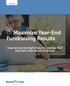 Maximize Year-End Fundraising Results