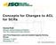 Concepts for Changes to ACL for SCRs