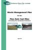Waste Management Plan. Pine Dale Coal Mine (Including the Yarraboldy Extension)