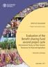 Evaluation of the Benefit-sharing Fund second project cycle International Treaty on Plant Genetic Resources for Food and Agriculture