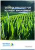 CODE OF PRACTICE FOR NUTRIENT MANAGEMENT