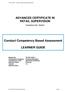 Conduct Competency Based Assessment LEARNER GUIDE