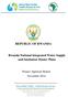 REPUBLIC OF RWANDA. Rwanda National Integrated Water Supply and Sanitation Master Plans