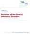Revision of the Energy Efficiency Directive. Position Paper. Brussels, 05 April 2017
