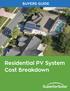BUYERS GUIDE. Residential PV System Cost Breakdown