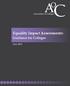 Equality Impact Assessments: Guidance for Colleges