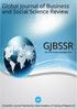 Global Journal of Business and Social Science Review. About the Journal. Objectives. Scope