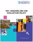 PAY, GRADING AND JOB EVALUATION POLICY
