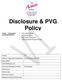 Disclosure & PVG Policy