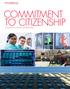 COMMITMENT TO CITIZENSHIP