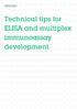 Technical tips for ELISA and multiplex