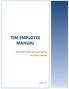 TIM EMPLOYEE MANUAL. and Non-Faculty. <SHR TIM EHRA Non-Exempt Faculty A NON-EXEMPT EMPLOYEES SET TO MANUAL TIME ENTRY>