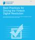 Best Practices for Driving the Fintech Digital Revolution