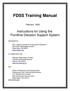FDSS Training Manual