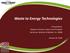 Waste to Energy Technologies