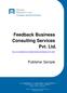 Feedback Business Consulting Services Pvt. Ltd.