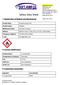 Safety Data Sheet. 1) Identification of Material and Manufacturer. 2) Hazards Identification. 3) Composition Information