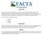 FACTA Turkey Audit Tool. Scope of Audit