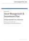 Asset Management & Investment Plan