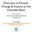 Overview of Climate Change & Impacts to the Columbia Basin
